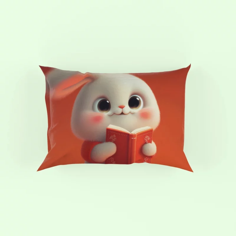 Adorable Animated Bunny Pillow Case