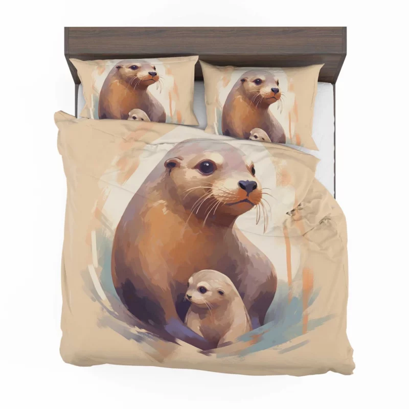 Adorable Baby Otter Bedding Set 2