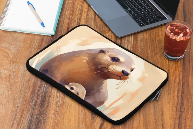 Adorable Baby Otter Laptop Sleeve 2