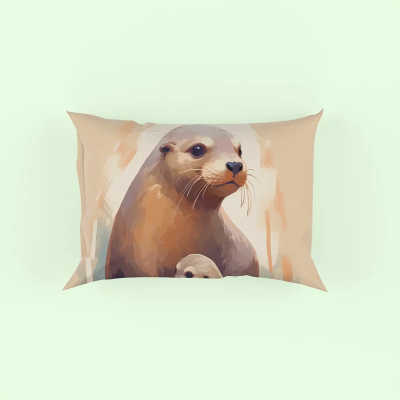 Adorable Baby Otter Pillow Case