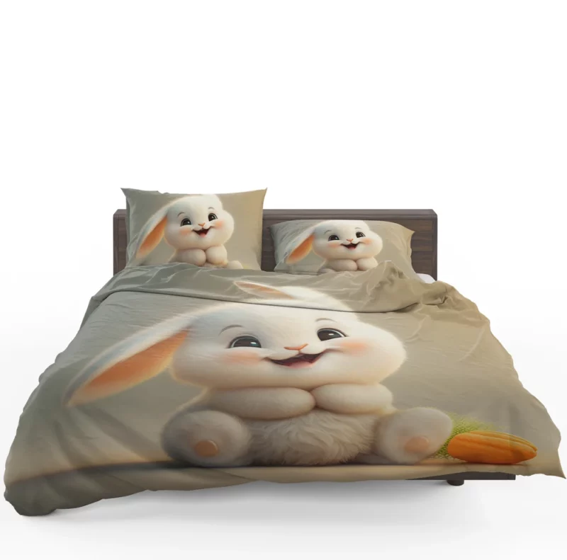 Adorable Bunny Artwork Bedding Set 1