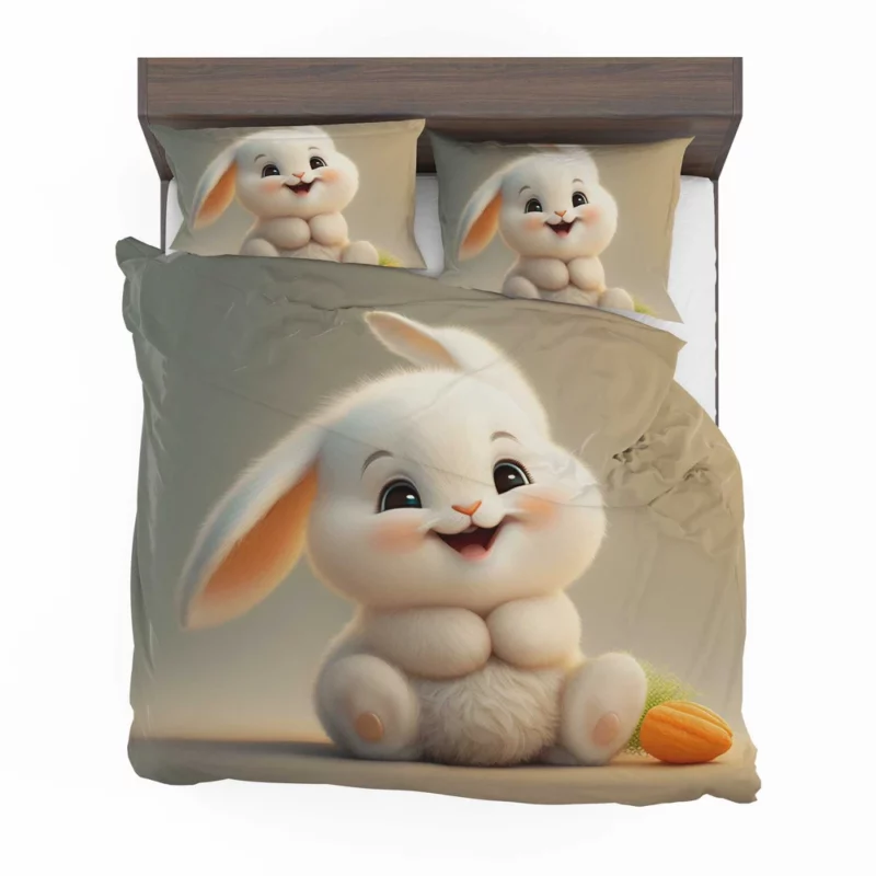 Adorable Bunny Artwork Bedding Set 2