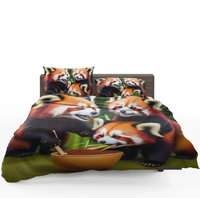 Adorable Kids Panda in Bamboo Haven Bedding Set 1