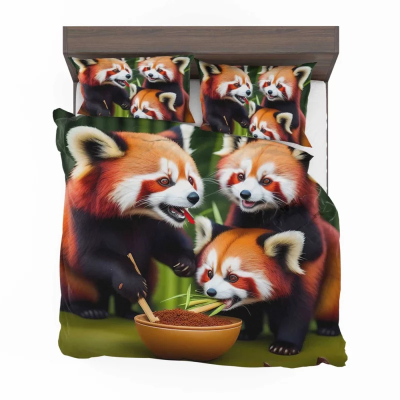 Adorable Kids Panda in Bamboo Haven Bedding Set 2