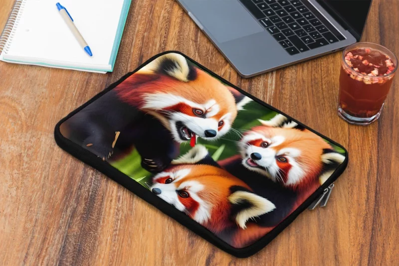 Adorable Kids Panda in Bamboo Haven Laptop Sleeve 2