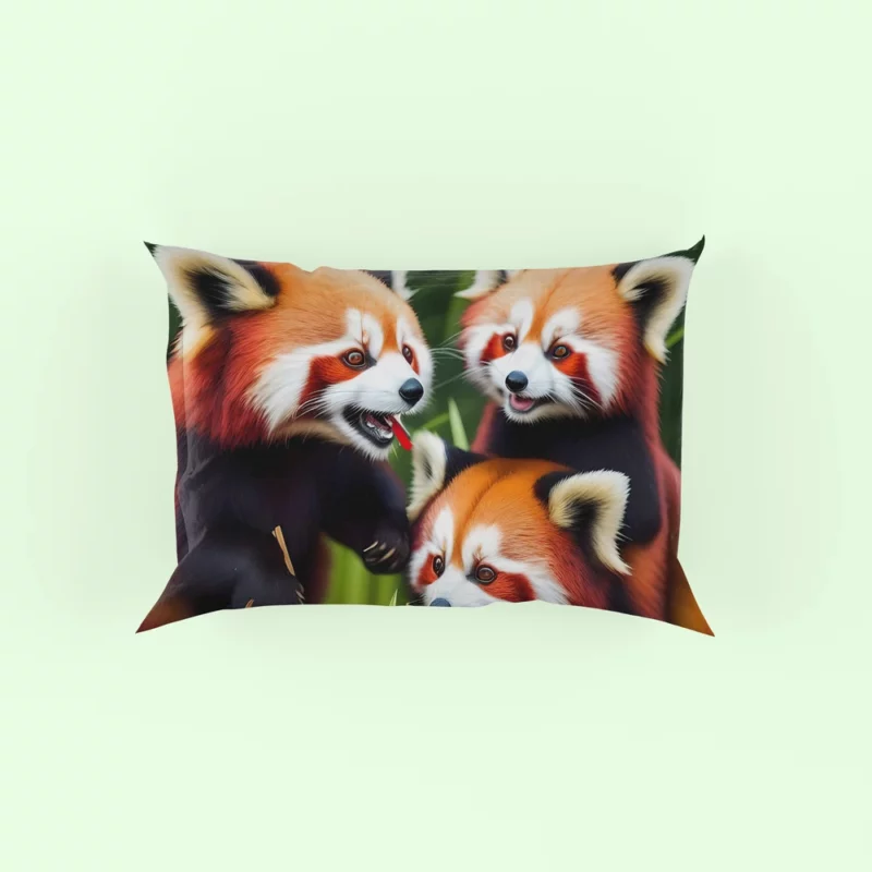 Adorable Kids Panda in Bamboo Haven Pillow Case