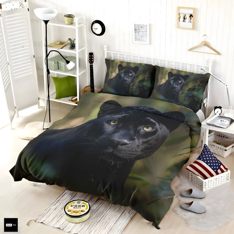 Alert Tiger Walking in Nature Bedding Set