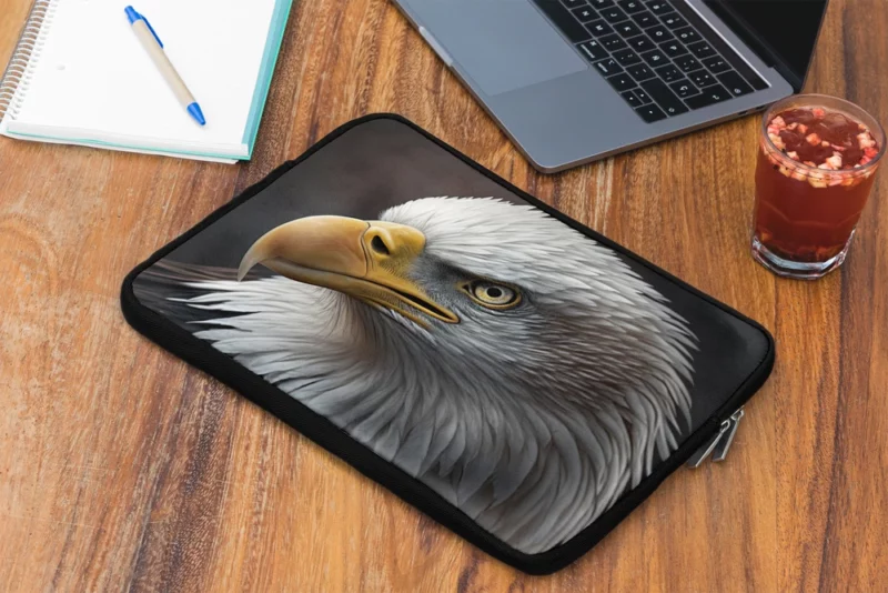 Angry Bald Eagle Artwork Laptop Sleeve 2