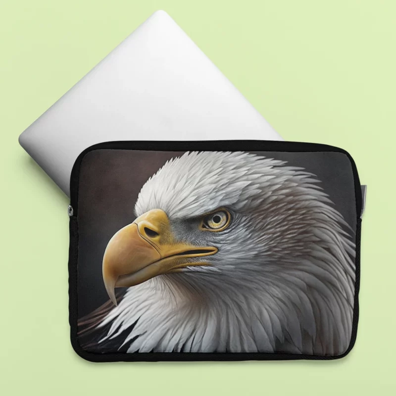 Angry Bald Eagle Artwork Laptop Sleeve