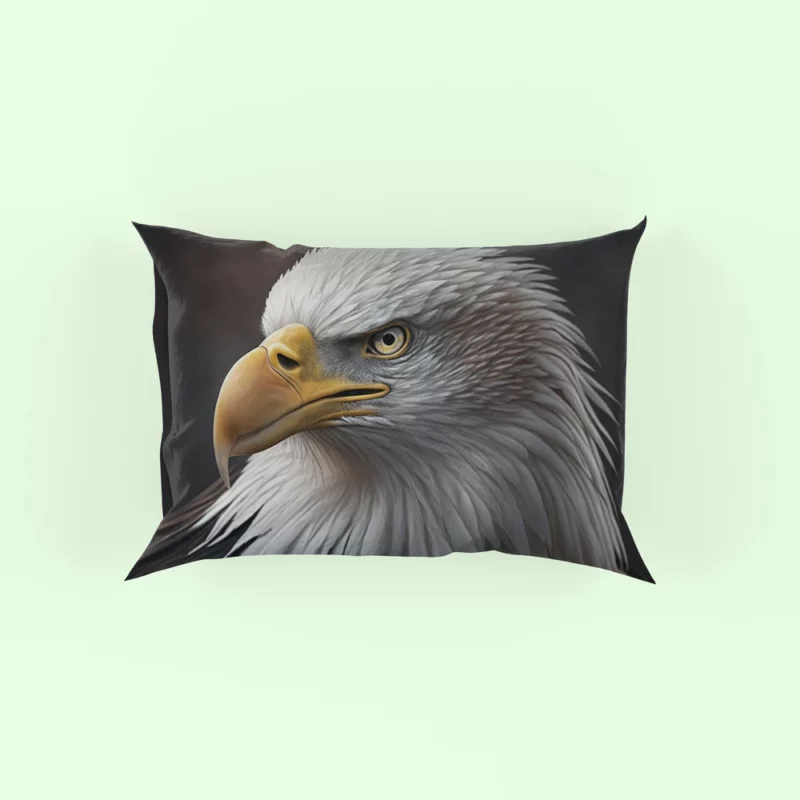 Angry Bald Eagle Artwork Pillow Case