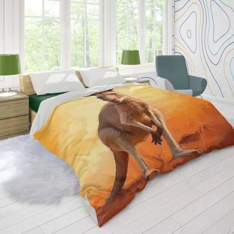 Animal Silhouette Artwork Duvet Cover