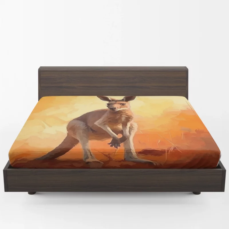 Animal Silhouette Artwork Fitted Sheet 1