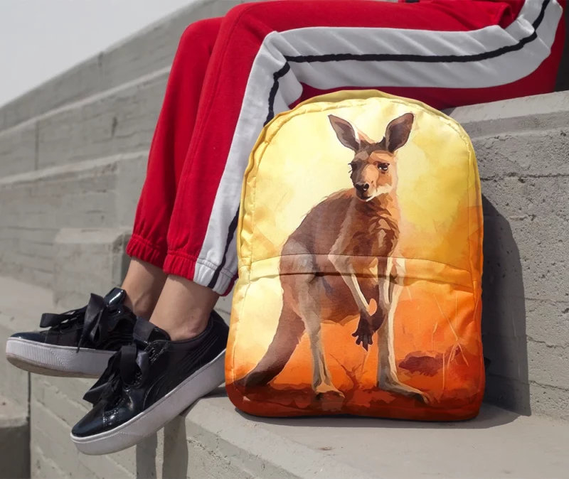 Animal Silhouette Artwork Minimalist Backpack 1
