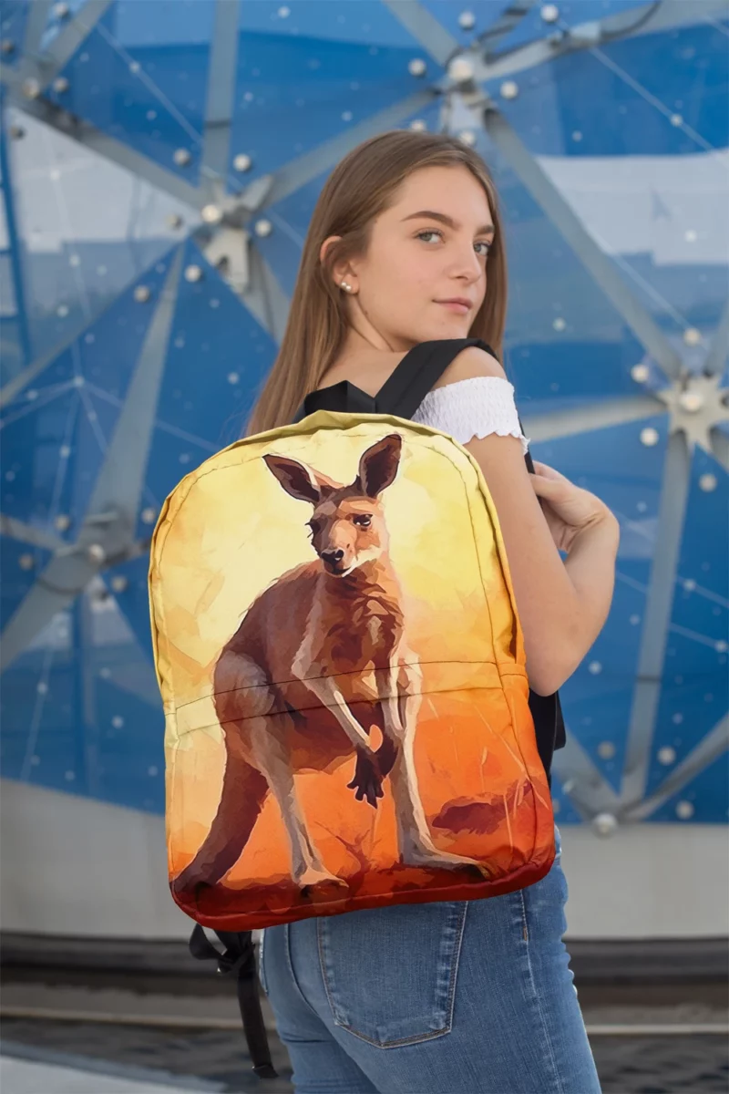 Animal Silhouette Artwork Minimalist Backpack 2