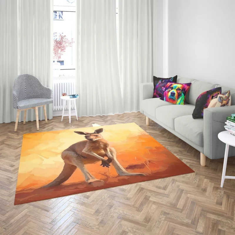 Animal Silhouette Artwork Rug 2