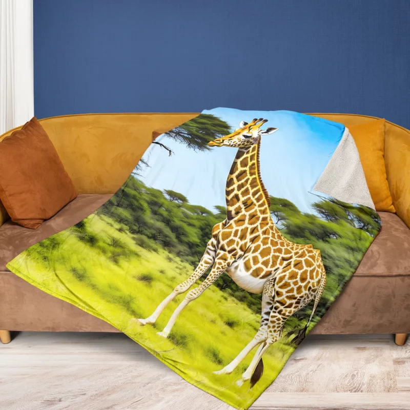 Animals at the Zoo Fleece Blanket 1