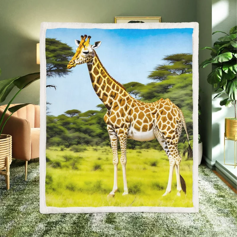 Animals at the Zoo Sherpa Fleece Blanket