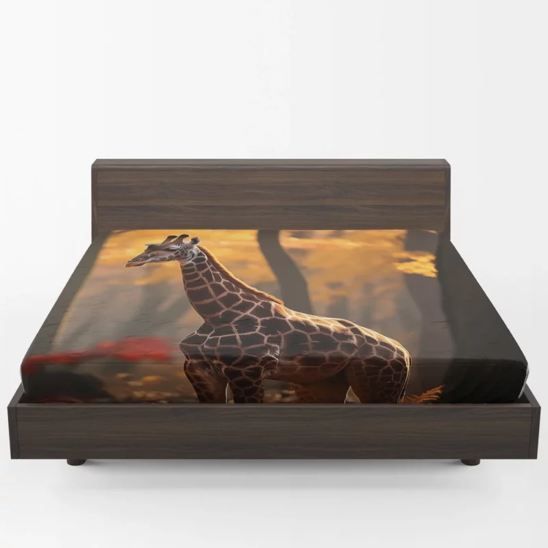 Animals in the Autumn Forest Fitted Sheet 1