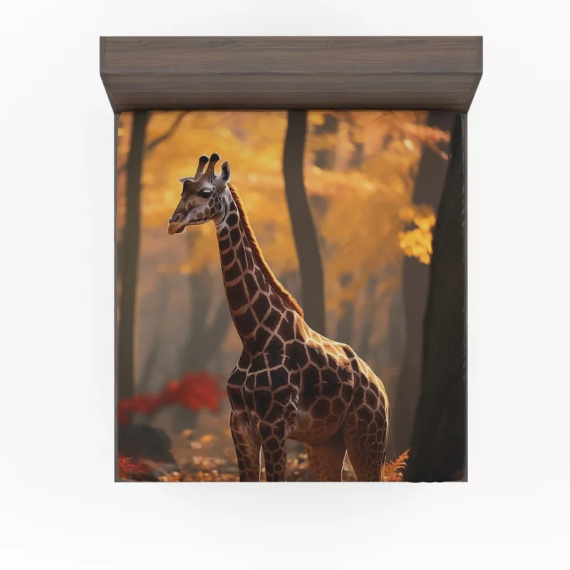 Animals in the Autumn Forest Fitted Sheet