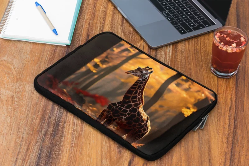 Animals in the Autumn Forest Laptop Sleeve 2