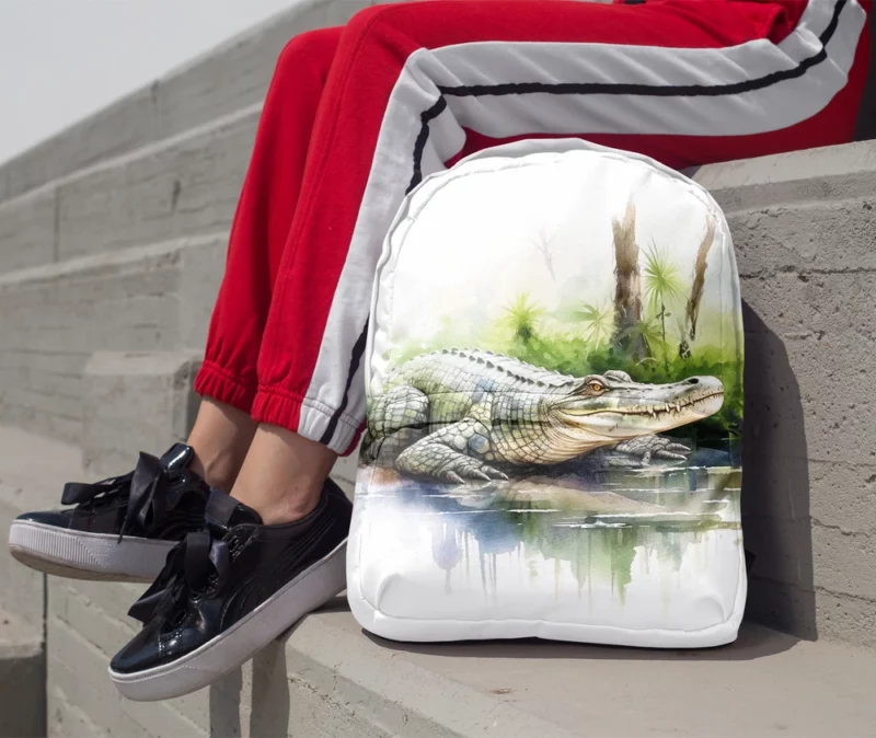 Anime House with Stairs Minimalist Backpack 1