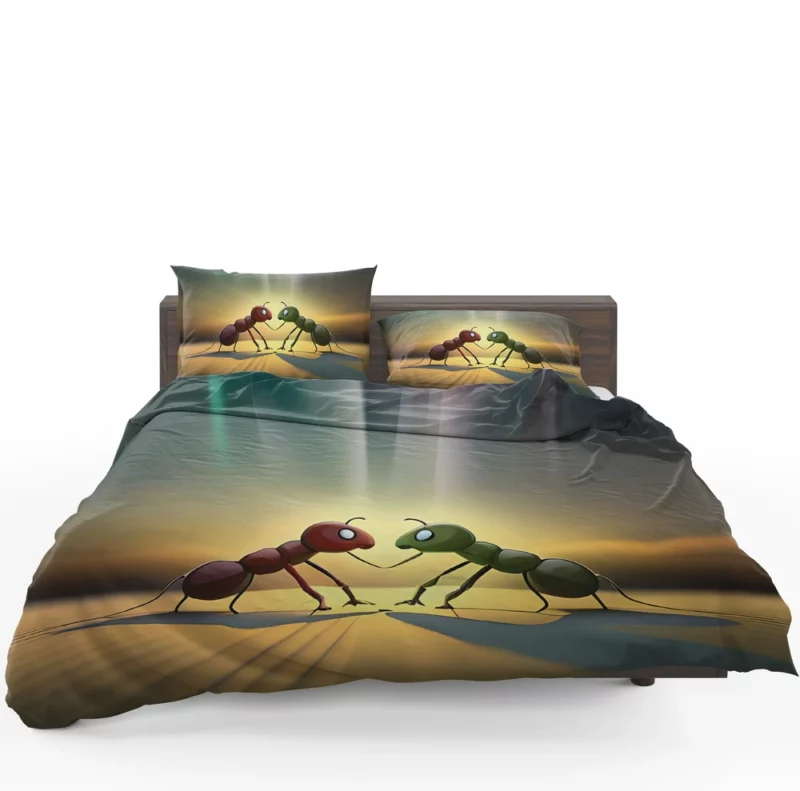 Ant Couple Facing Each Other Bedding Set 1