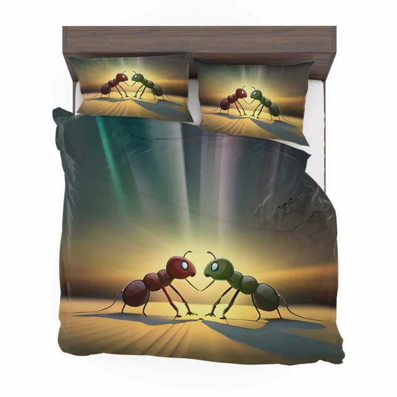 Ant Couple Facing Each Other Bedding Set 2