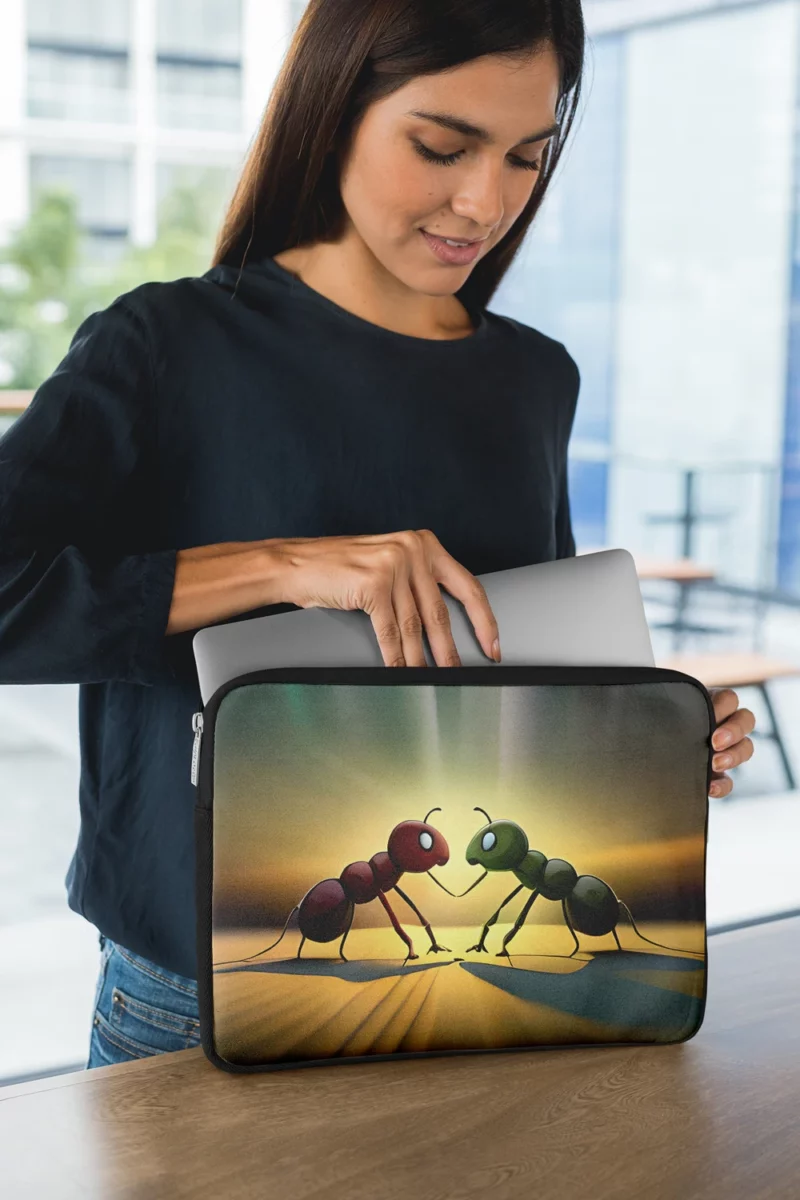 Ant Couple Facing Each Other Laptop Sleeve 1