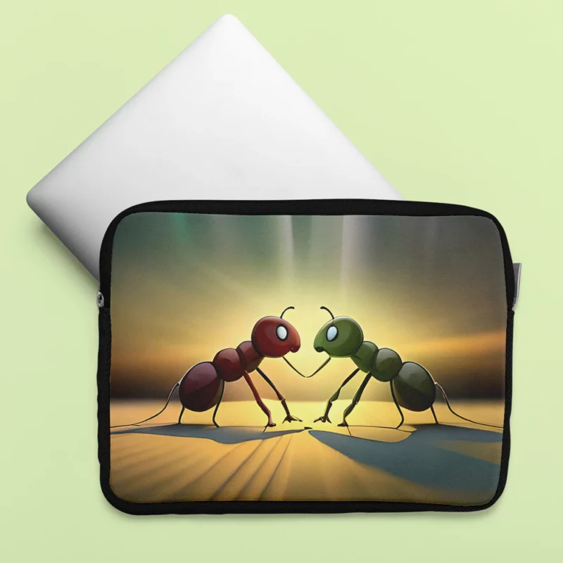 Ant Couple Facing Each Other Laptop Sleeve