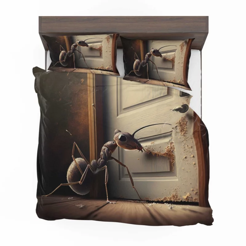 Ant Eating Honey AI Art Bedding Set 2