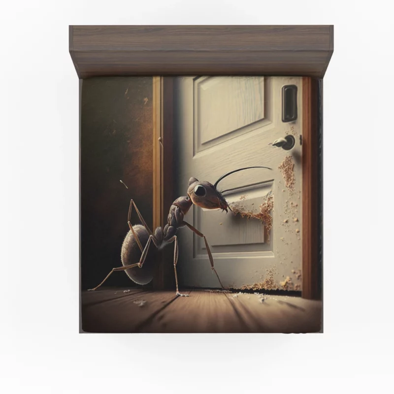 Ant Eating Honey AI Art Fitted Sheet