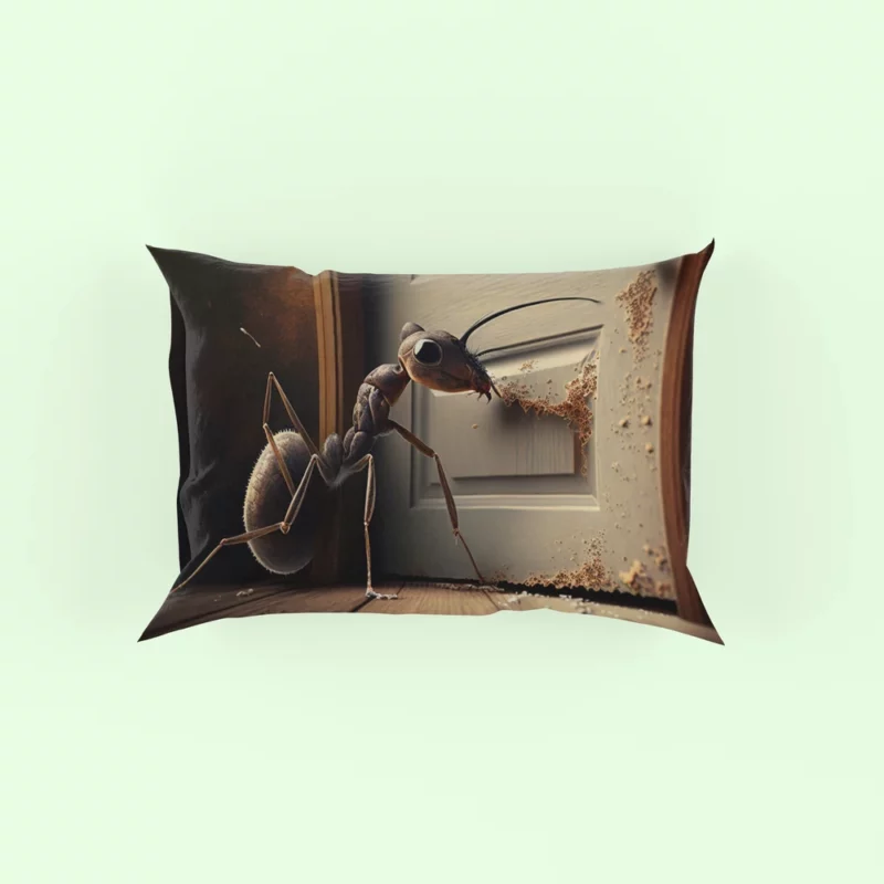 Ant Eating Honey AI Art Pillow Case