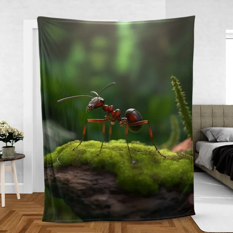 Ant on a Rock Fleece Blanket