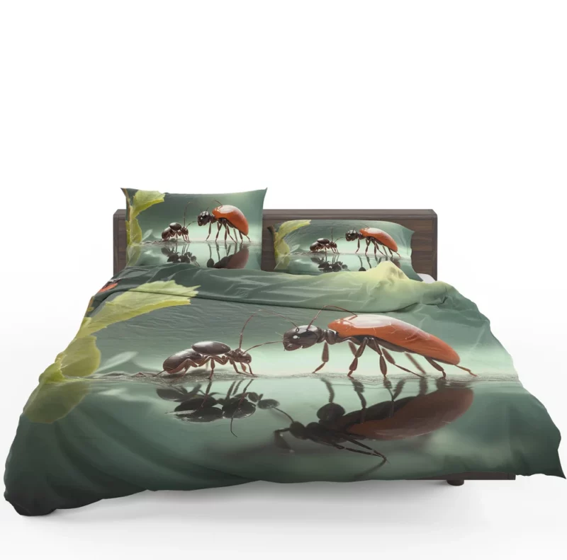 Ants and Flowers Digital Art Bedding Set 1