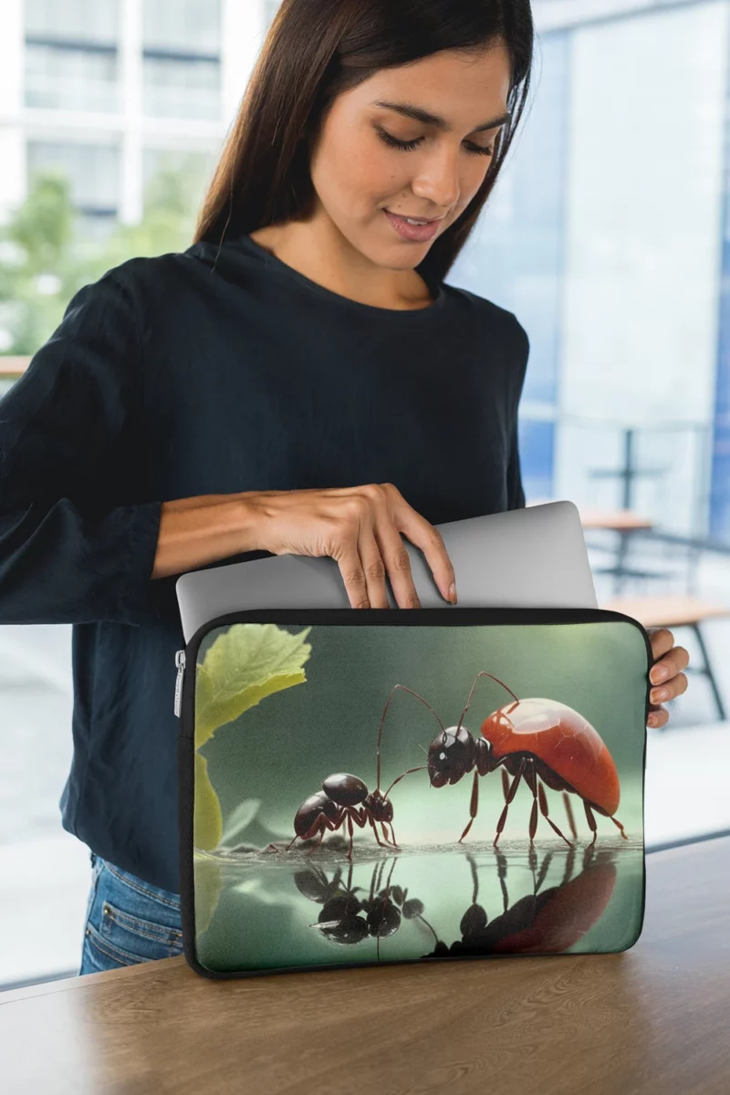 Ants and Flowers Digital Art Laptop Sleeve 1