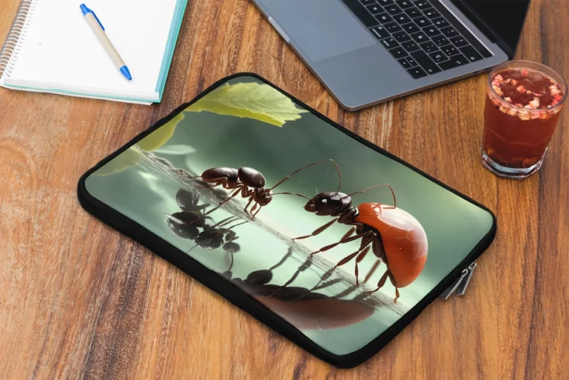 Ants and Flowers Digital Art Laptop Sleeve 2