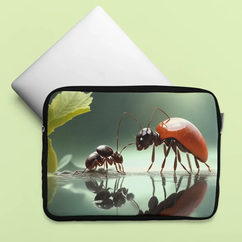 Ants and Flowers Digital Art Laptop Sleeve