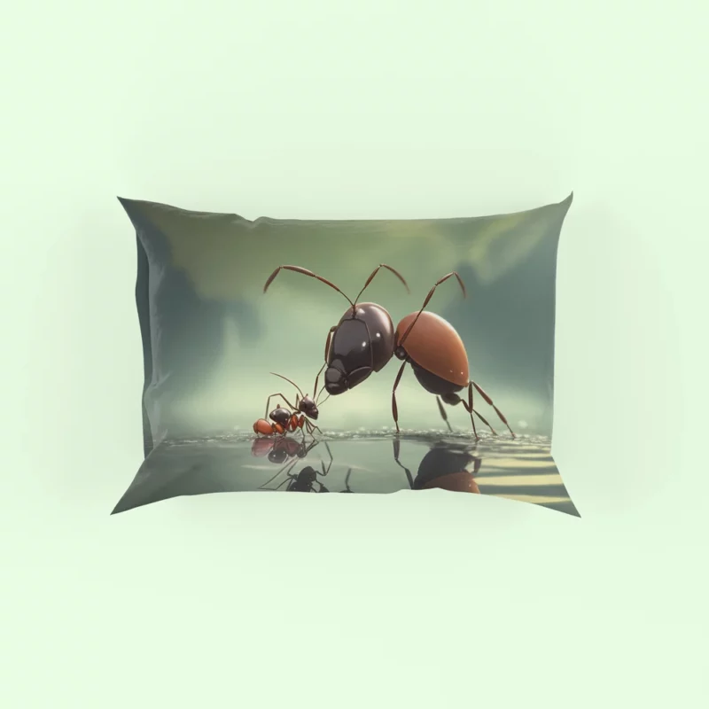 Ants in Flower Garden Pillow Case