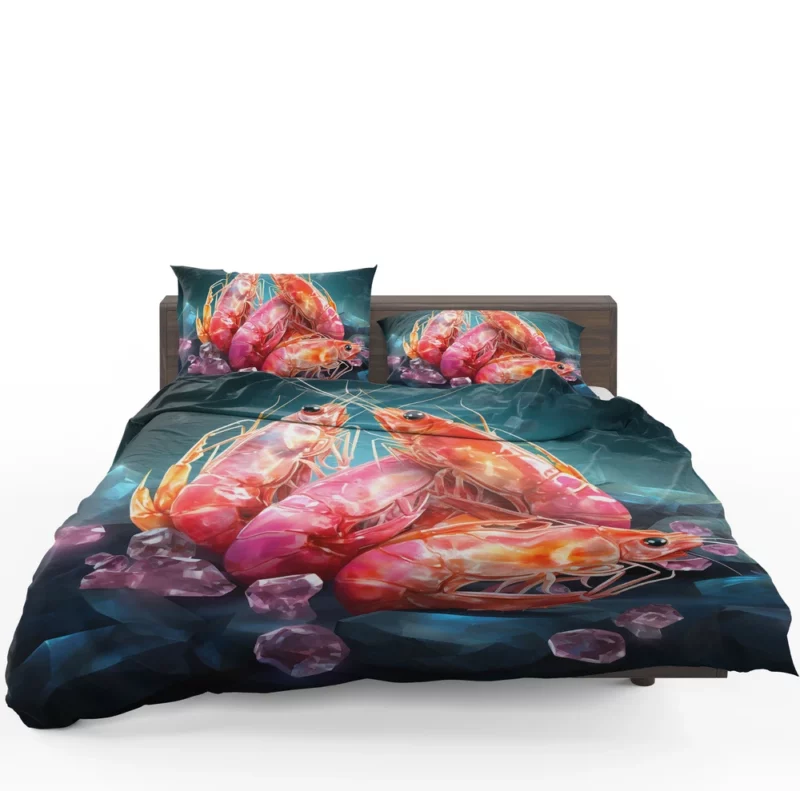 Appetizing Prawns Photo Bedding Set 1