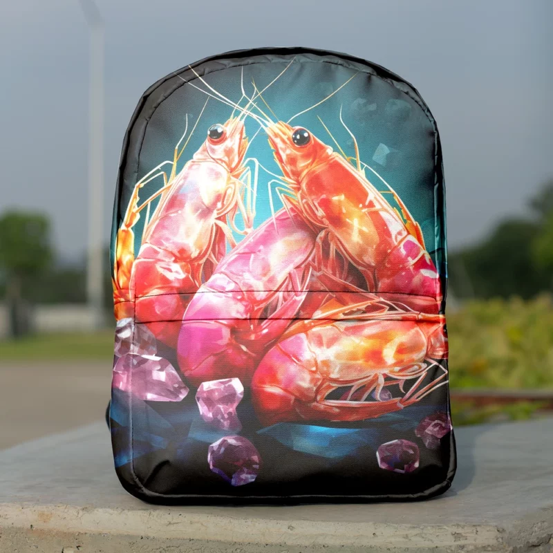 Appetizing Prawns Photo Minimalist Backpack