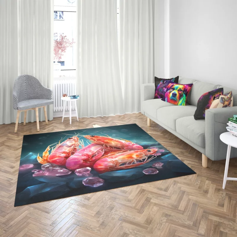 Appetizing Prawns Photo Rug 2