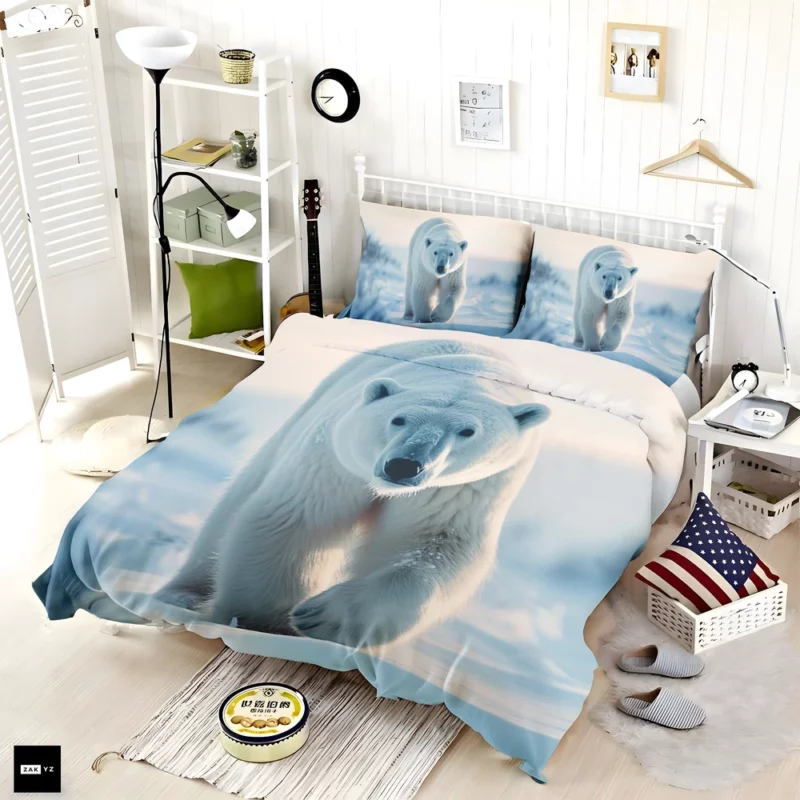 Arctic Fox Portrait Bedding Set