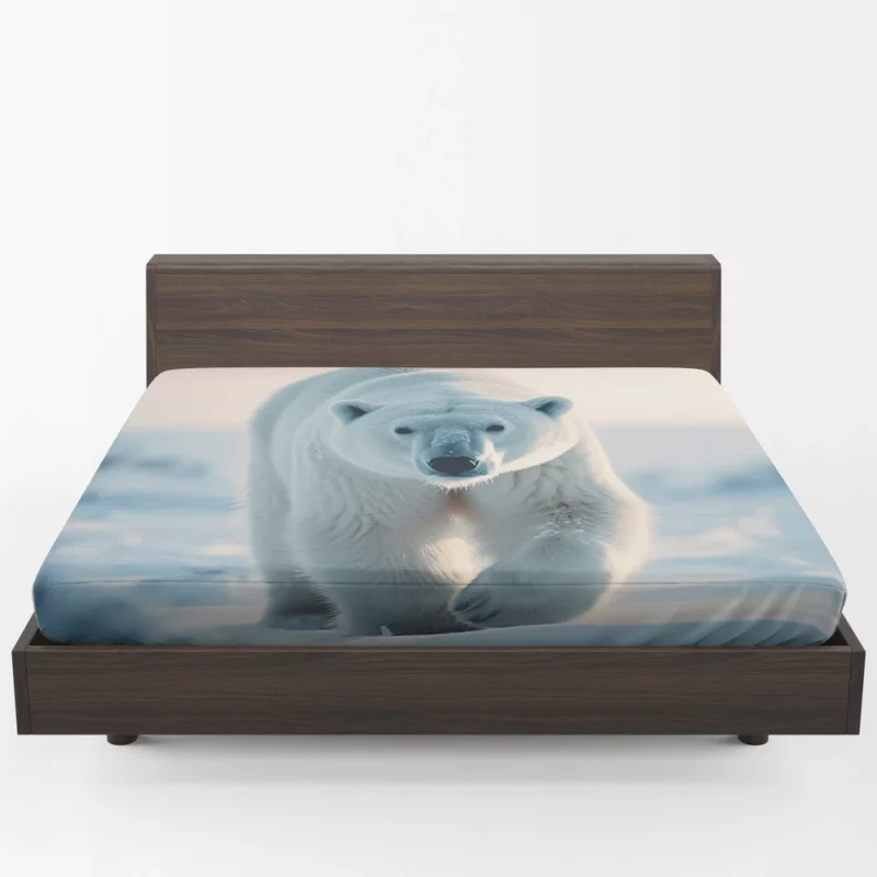 Arctic Fox Portrait Fitted Sheet 1