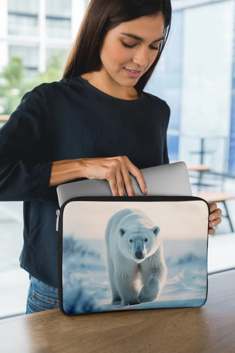 Arctic Fox Portrait Laptop Sleeve 1