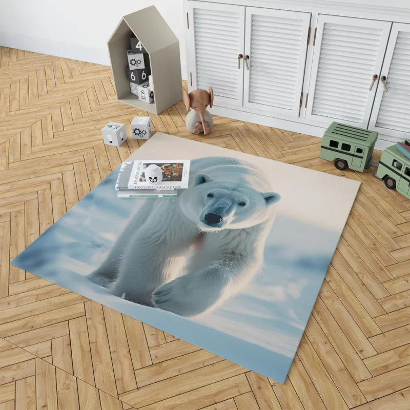 Arctic Fox Portrait Rug 1