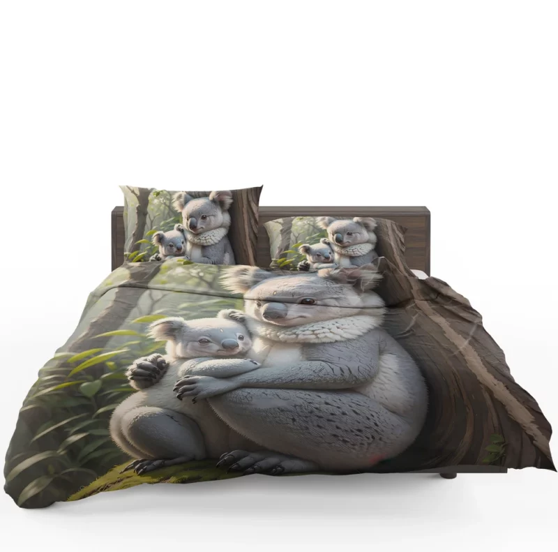 Baby Koala in Eucalyptus Tree Bedding Set 1