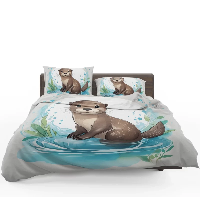 Baby Otter Animal Bedding Set 1