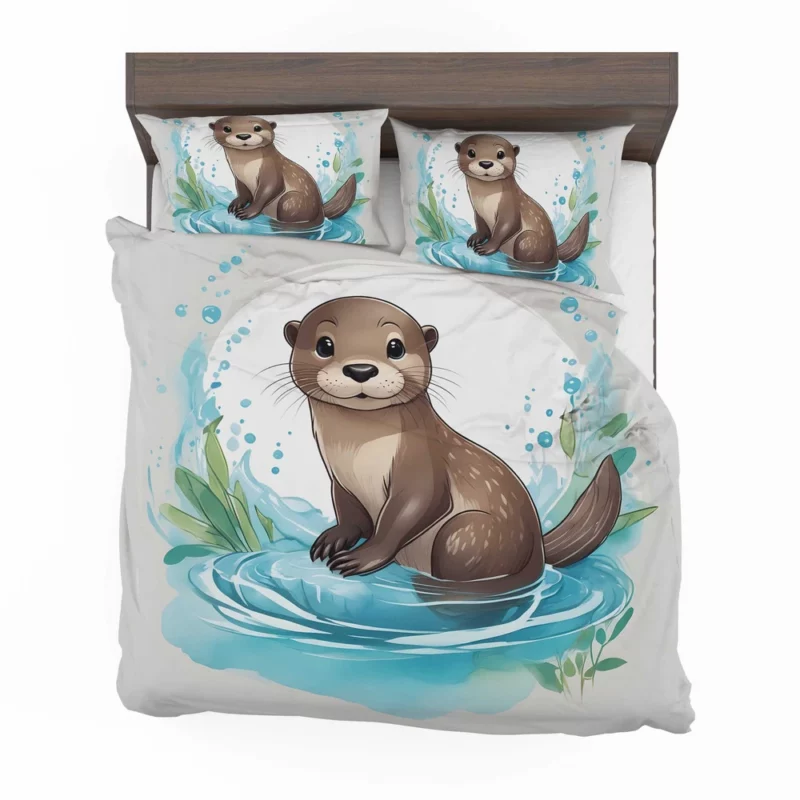 Baby Otter Animal Bedding Set 2