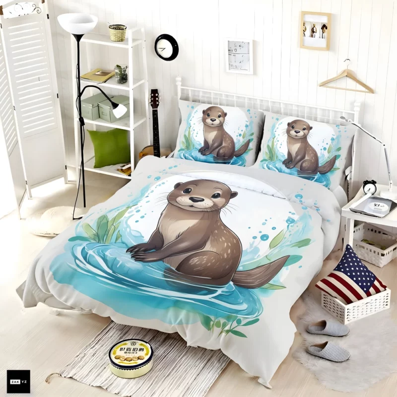 Baby Otter Animal Bedding Set