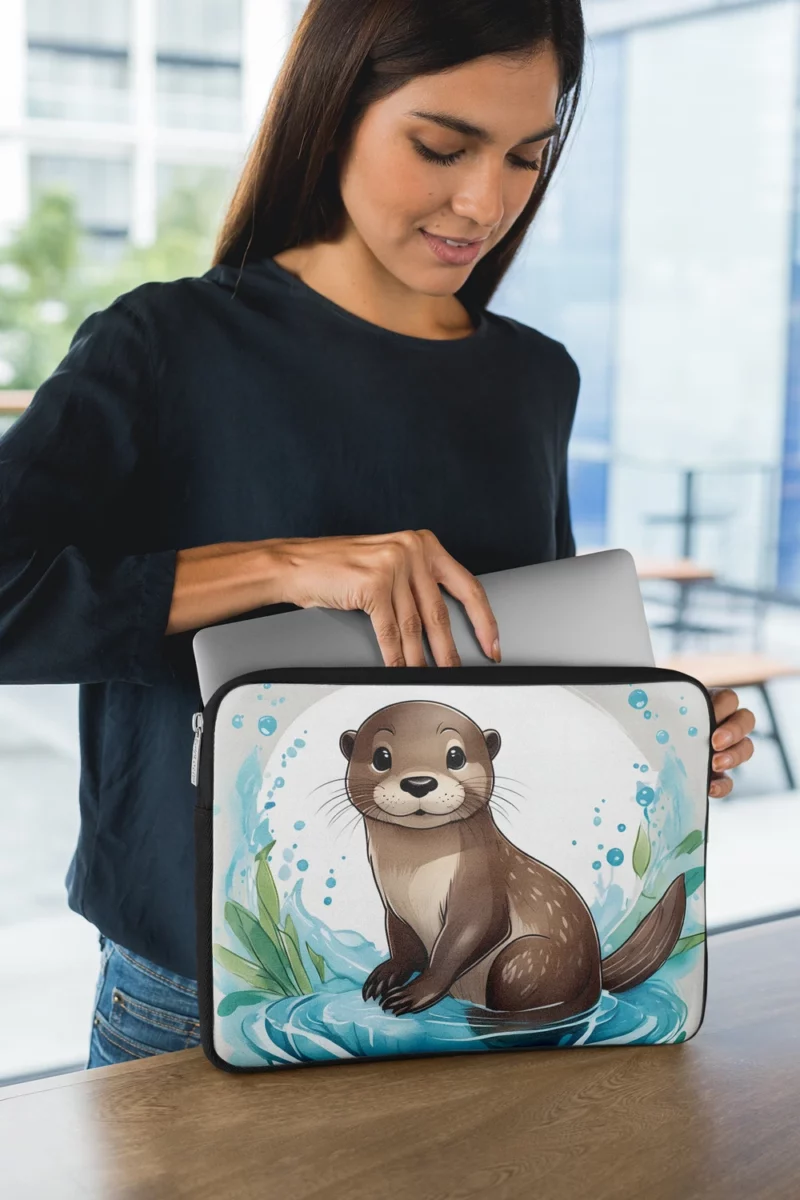 Baby Otter Animal Laptop Sleeve 1